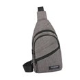 thumbnail image 1 of Milaget Men's Bag Fanny Pack Small Fashionable Portable Lightweight Chest Pack Gray, 1 of 9