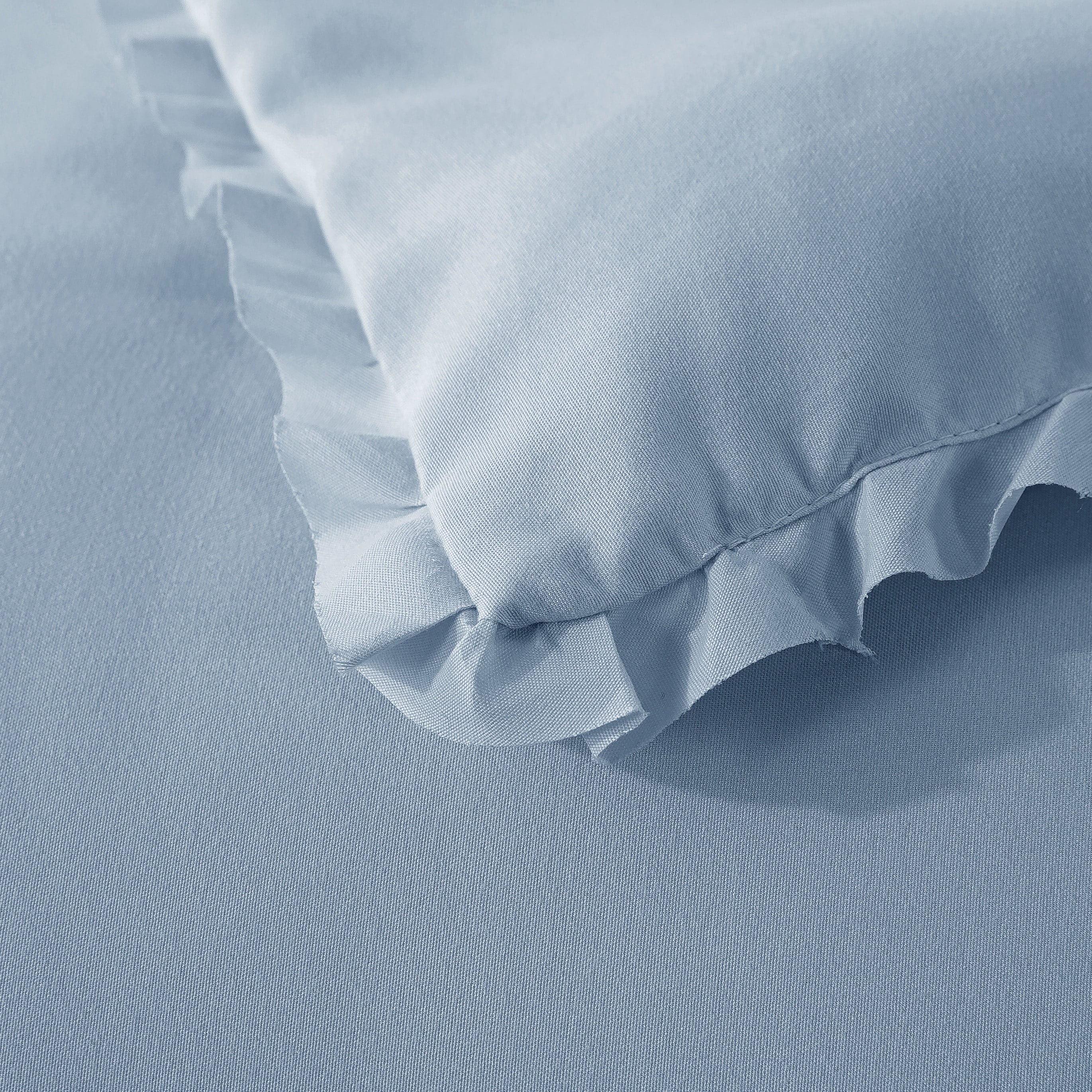 Ruffle Down Alternative Blanket - Full/Queen - Blue Fog