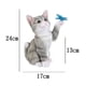 thumbnail image 2 of Estatua de gato Animal Solar, adorno artístico, regalos de resina, decoración del hogar para jardín al aire libre, 2 of 9