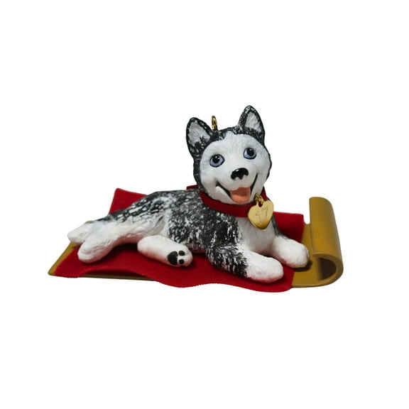 Hallmark Ornament 2017 Puppy Love #27 - Husky- Underproduced Rare