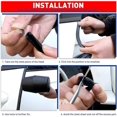 thumbnail image 3 of 16.4ft Black Door Edge Protector Adhesive Free Universal Pvc U-shape Door Edge Protector For Car, Truck, Suv, Atv, Boat, 3 of 5