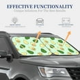 thumbnail image 4 of Haiem Avocado Windshield Sun Shade: Universal Foldable 2-Piece Car Front Window Sunshade - Blocks Uv Rays, And Reduces Heat,Essential Car Accessory Large, 4 of 7