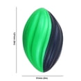 thumbnail image 4 of Pelota Rugby en Espiral Rebote Lento para Entrenamiento Uso Al Aire Libre () Verde, 4 of 4