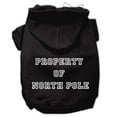 thumbnail image 4 of Christmas Pet Dog  Cat Hoodie Screen Printed, "Property of North Pole", 4 of 11