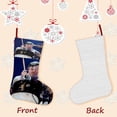 thumbnail image 3 of FALL OUT BOY Tema: Calcetines de Navidad, fino lino blanco para colgar en escaleras y chimenea, decoración navideña para el hogar, regalo de Navidad. 45cm × 32cm, 3 of 5