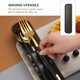 thumbnail image 3 of 1 set Chopticks de acero inoxidable Cuchara Tenedor Durable Simple Portable Set, 3 of 6
