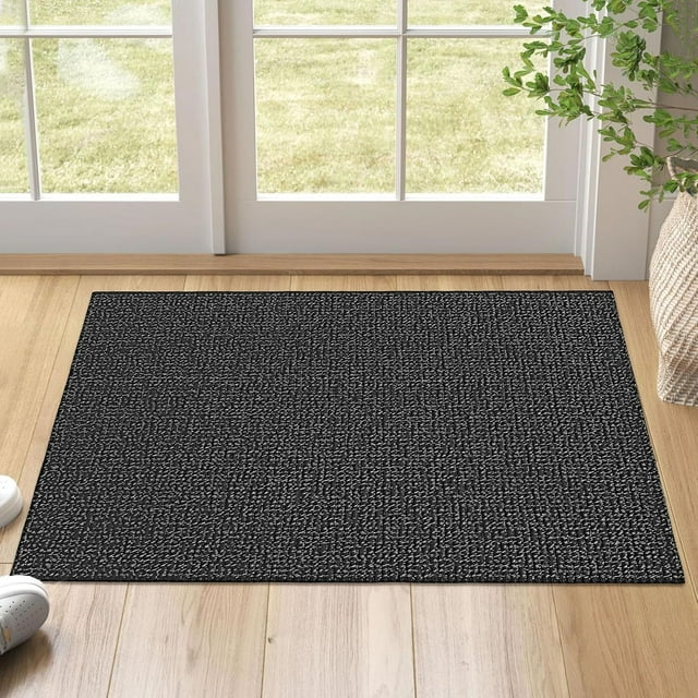 Braided Area Rug x Ft Washable Rugs for Entryway Throw Rugs Rubber Backed Boho Door Mat Indoor Entrance Cotton Kitchen Rugs Woven Front Door Rug for Foyer Living Room Tan/