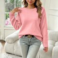 thumbnail image 3 of Afuyipoi Girls Chunky Knit Pullover Sweater Tunic Top for Kids Fall Winter Size 2-15Y Comfortable School Wear Hot Pink Size 12, 3 of 9