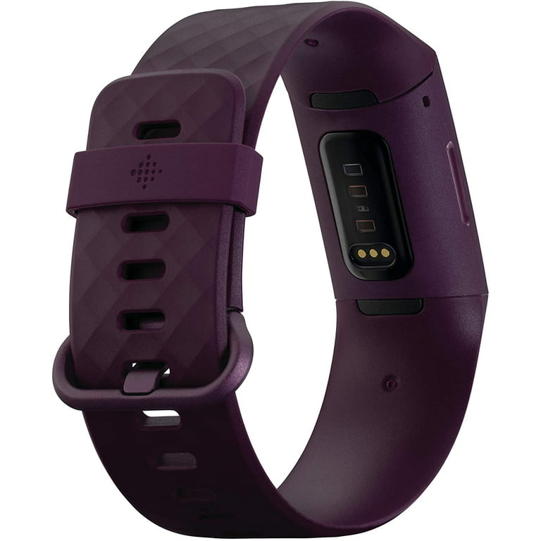 Fitbit Charge 4 Fitness and Activity Tracker with Built-in GPS, Heart Rate,  Sleep & Swim Tracking, Rosewood/Rosewood, One Size (S &L Bands Included)