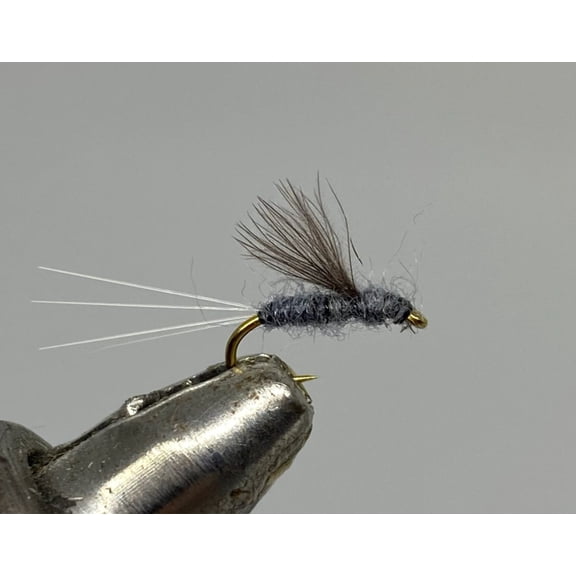 One Dozen (12) - CDC Rs2 - Grey - Dry Fly