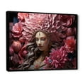 thumbnail image 2 of Designart "Divine Dahlia Of Devi In Hinduism I" Hinduism Floater Framed Wall Art Prints, 2 of 5