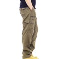 thumbnail image 3 of Dovford Mens Cargo Pants Winter Pants, Outdoor Fleece Lined Snow Ski Cargo Pants, Thermal Hiking Pants, 3 of 6