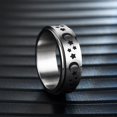 thumbnail image 4 of 12 Mujeres Hombres Fidget Meditación Anti-ansiedad Anillos calmantes Estrella Luna Anillos giratorios, 4 of 5