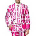 thumbnail image 4 of Toimothcn Men's Sports Blazers Fashion Valentine Day Love Heart Printed Blazers Oversized Warm Slim Fit One Button Funny Festival Performance Suit Jacket Comfy Mens Dailywear, 4 of 4