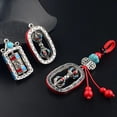 thumbnail image 3 of Colgante de rueda de oración de Mantra tibetano de seis caracteres, llavero de coche de Vajra, llavero budista, joyería colgante, 1 pieza, nuevo, 3 of 4