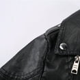 thumbnail image 5 of Toddler Boy Winter Jacket Fashion Kids Coat Baby Boys Thick Coat Winter Motorcycle Jacket New Fall Jackets Winter Outerwear Black 140, 5 of 8