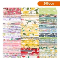 EEEkit 200pcs Printed Cotton Quilting Fabric for Sewing, Crafts, Patchwork, DIY Projects, 4 x 4in