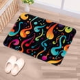 thumbnail image 5 of Note Non-Slip Polyester Floor Carpet Door Rugs - Machine Washable Kitchen Rug, 5 of 6