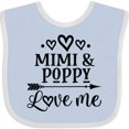 thumbnail image 3 of Inktastic Mimi and Poppy Love Me Boys or Girls Baby Bib, 3 of 4