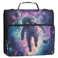 thumbnail image 5 of FORMRS Zipper Binder with Shoulder Strap 2-inch Ring 500 Sheet Capacity File Bag, Astronaut Pattern, 5 of 5