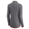 thumbnail image 3 of Women's Fanatics  Gray New York Giants Corner Long Sleeve 1/4 Zip Top, 3 of 3
