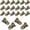 Bronze, variant on NOGIS 30Pcs Mini Metal Alligator Clips Small Non-Slip Silicone Bulldog Spring Clamps 0.78 x 0.23 Inch Gold Crocodile for Wire Photo Curtain Paper ID Badge Holders Lanyards Glasses Jewelry Home