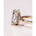 thumbnail image 3 of SOLITAIRE JEWELS 3.CT Pear Cut Moissanite Solitaire Engagement Ring With Hidden Halo Setting Solid 18k Yellow Gold, 3 of 6