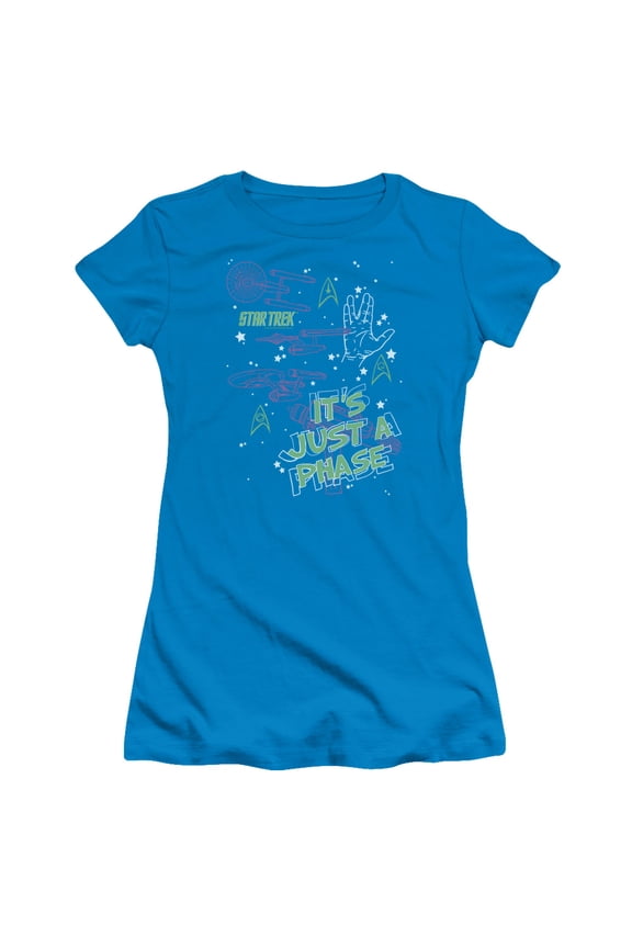 St Original - Just A Phase - Juniors Teen Girls Cap Sleeve Shirt - Small