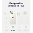 thumbnail image 2 of Ringke Fusion Design Compatible with iPhone 14 Plus Case, Transparent 3D Print Design Hard Back with Shockproof Clear Bumper Cover - Purple Rose, 2 of 11