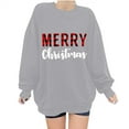 thumbnail image 5 of Craaazy Women's Casual Christmas Crew Neck Long Sleeve Pullover Tops Fashion Fall Winter Sweatshirts Comfortable Blouses Gifts, 5 of 5