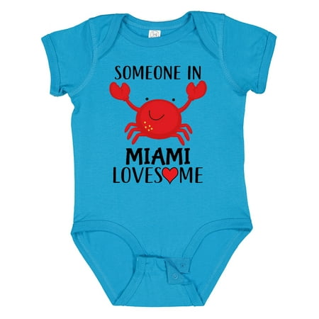 

Inktastic Someone in Miami Loves Me Gift Baby Boy or Baby Girl Bodysuit