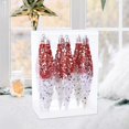 thumbnail image 6 of FVDPWYE 6 Pieces Christmas Droplet Hanging Ornaments DIY Christmas Decor for Holiday Red White, 6 of 9