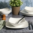 thumbnail image 2 of Gibson Home Zen Buffet Matte Porcelain 8 Piece Dinnerware Set - White, 2 of 6