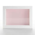 thumbnail image 2 of 14x28 Shadow Box Frame Painted White Real Wood with a Pink Acid-Free Backing | 3/4" of Usuable, 2 of 8