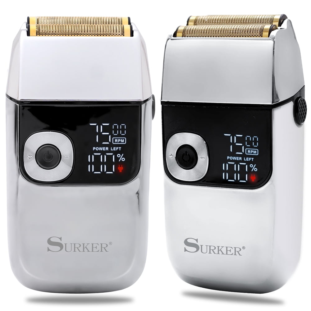 Surker Foil Shavers for Men Electric Shaver Razor Cordless Trimmer 0mm