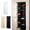 Black, variant on Door Hanging Shoe Rack Organizer, 26-Pocket Clear Holder, 63" L X 22" W X 6.3" H, 88 lbs Weight Capacity Over Door Organizer, 3 Hooks Design, Door Hanging Organizer for Closet, Diaper Organizer,Black