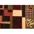 thumbnail image 1 of Ahgly Company Indoor Rectangle Abstract Orange Modern Area Rugs, 5' x 7', 1 of 4