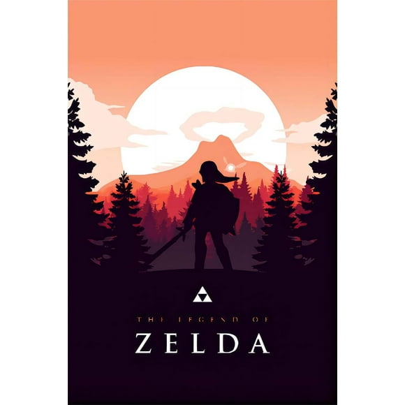 Legend of Zelda Game Poster -Unframed Oil Painting Reproduction Canvas Wall Art for Living Room Home Decor 16x24inch/40x60cm