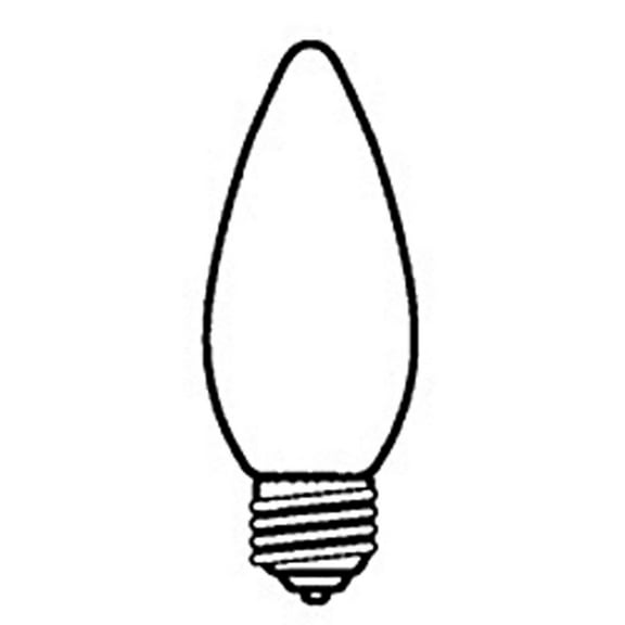 B&P Lamp® 25W Bulb, Frost, Standard Base, Et Torpedo