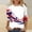 Multicolor, variant on Cavosen 4th of July Clothes Women Patriotic 3/4 Sleeve Round Neck Shirts USA Star Striped Print Shirts Lady XL Independence Day Casual Tops Funny 4th of July Tunic Tees 2025 Patriotic Blouses