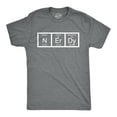 thumbnail image 1 of Nerdy Periodic Table T Shirt Funny Science Shirts Mens (Heather Grey) - XL, 1 of 4