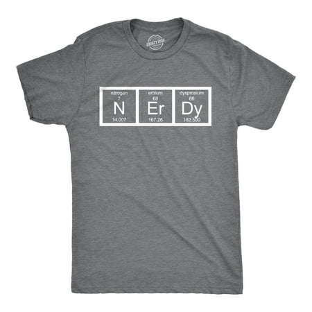 Nerdy Periodic Table T Shirt Funny Science Shirts Mens (Heather Grey) - 3XL  | Walmart Canada