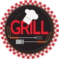 thumbnail image 1 of Unique Party Backyard BBQ Snack Plate (Pack of 8), 1 of 1
