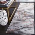 thumbnail image 2 of SAFAVIEH Craft Paul Abstract Runner Rug, Grey/Orange, 2'3" x 12', 2 of 11