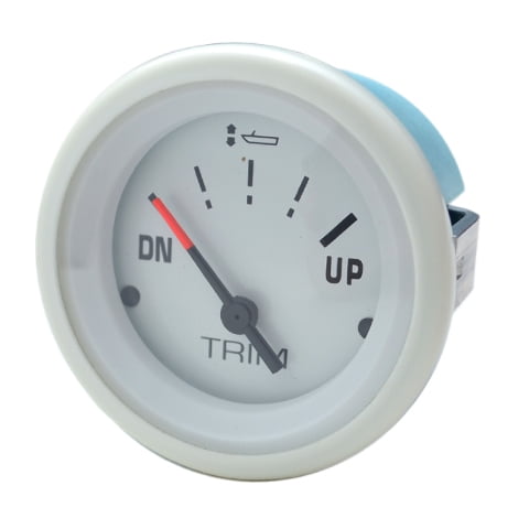 Teleflex Boat Trim Gauge 31740 | BRP OMC Suzuki 2 1/16 Inch White