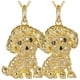 thumbnail image 1 of Collar Hermosos DogNeck22 2Pzas Poodle Dorado Metal Cadena y Dije VentDepot, 1 of 4