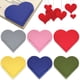 thumbnail image 1 of Marcadores de cuero personalizados con forma de corazón, juego de 6, protectores de esquinas, hechos a mano para amantes de los libros, regalos ideales para niños y mujeres, 1 of 7