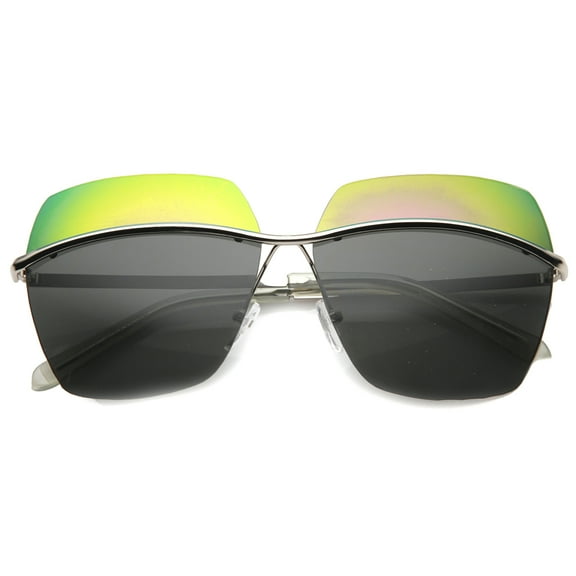 Unisex Square Sunglasses With UV400 Protected Composite Lens 9894