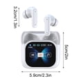thumbnail image 3 of Bluetooth Headphones for Working Out Qwtwty BY16 Bluetooth Headset New with Screen A9PRO Upgraded Version of The Color Screen Display ANC Noise Reduction Business Models, 3 of 4
