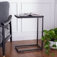thumbnail image 2 of SAFAVIEH Bodhi Slanted Rectangular Side Table, Black, 2 of 11